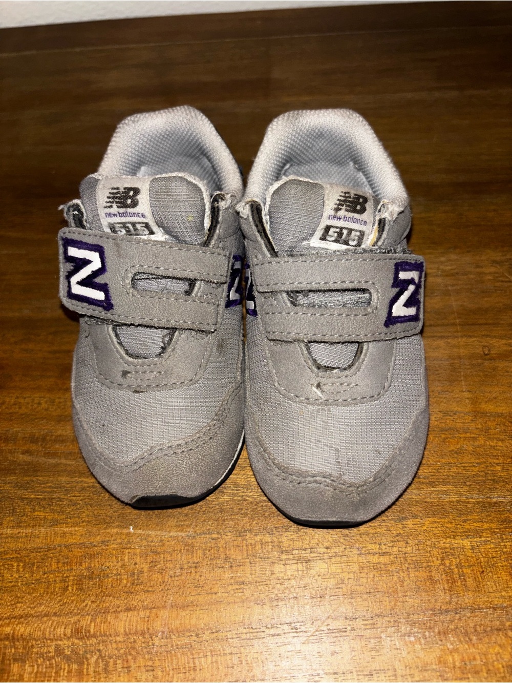 New Balance toddler Gray Velcro Sneakers